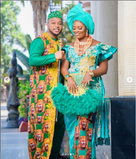 Nollywood actress, Chizzy Alichi and husband Ugochukwu celebrate 1st anniversary of their traditional wedding
