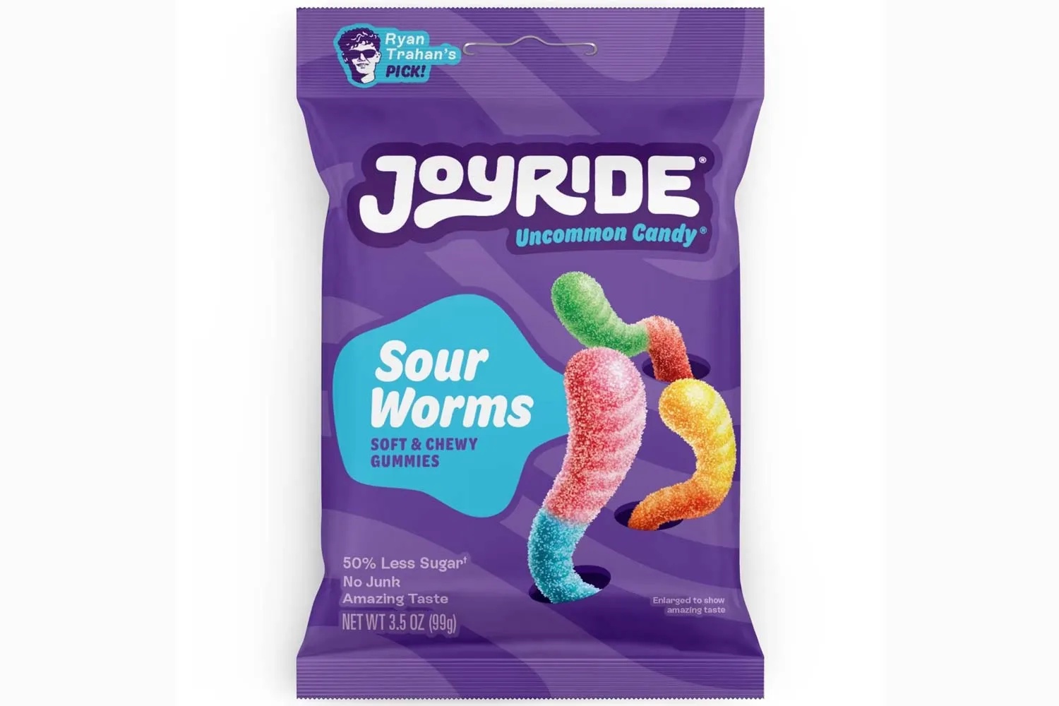 JOYRIDE Sour Gummy Worms Candy - 3.5oz