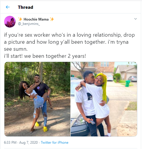 Sex workers in serious relationships show off their partners and reveal how long they