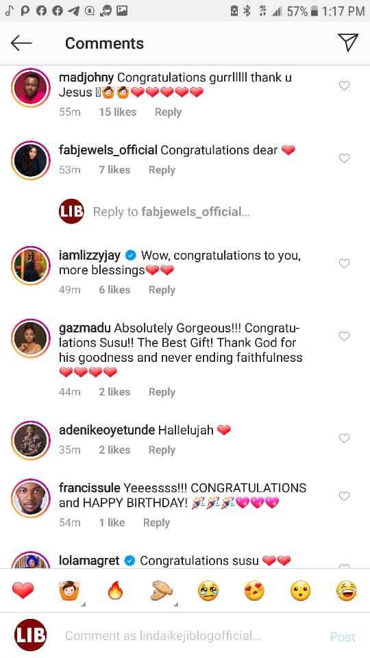 Ebuka, Toke Makinwa, Mo Abudu, others congratulate Banky W and Adesua Etomi on the birth of their first child