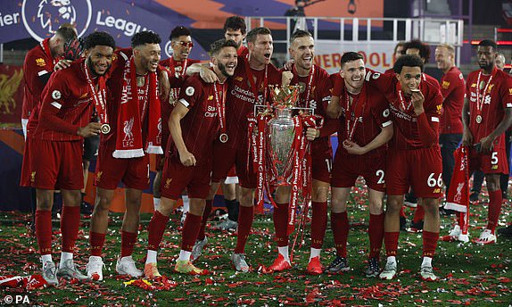 Liverpool lifts Premier League trophy after thrashing Chelsea 5 - 3 at Anfield (Photos)