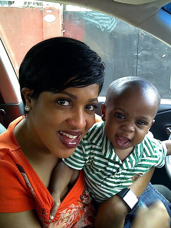 Nollywood actress Grace Amah and her son Samuel