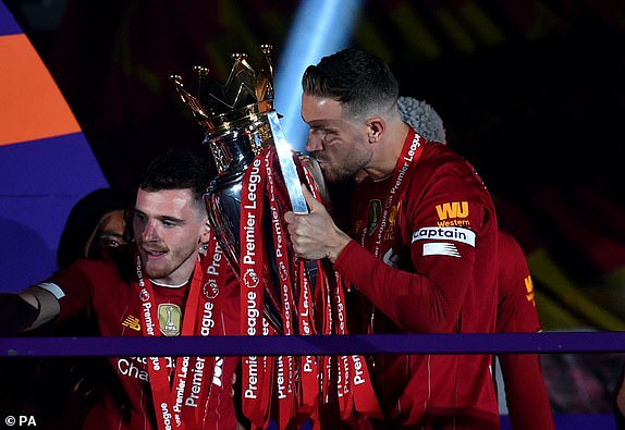 Liverpool lifts Premier League trophy after thrashing Chelsea 5 - 3 at Anfield (Photos)