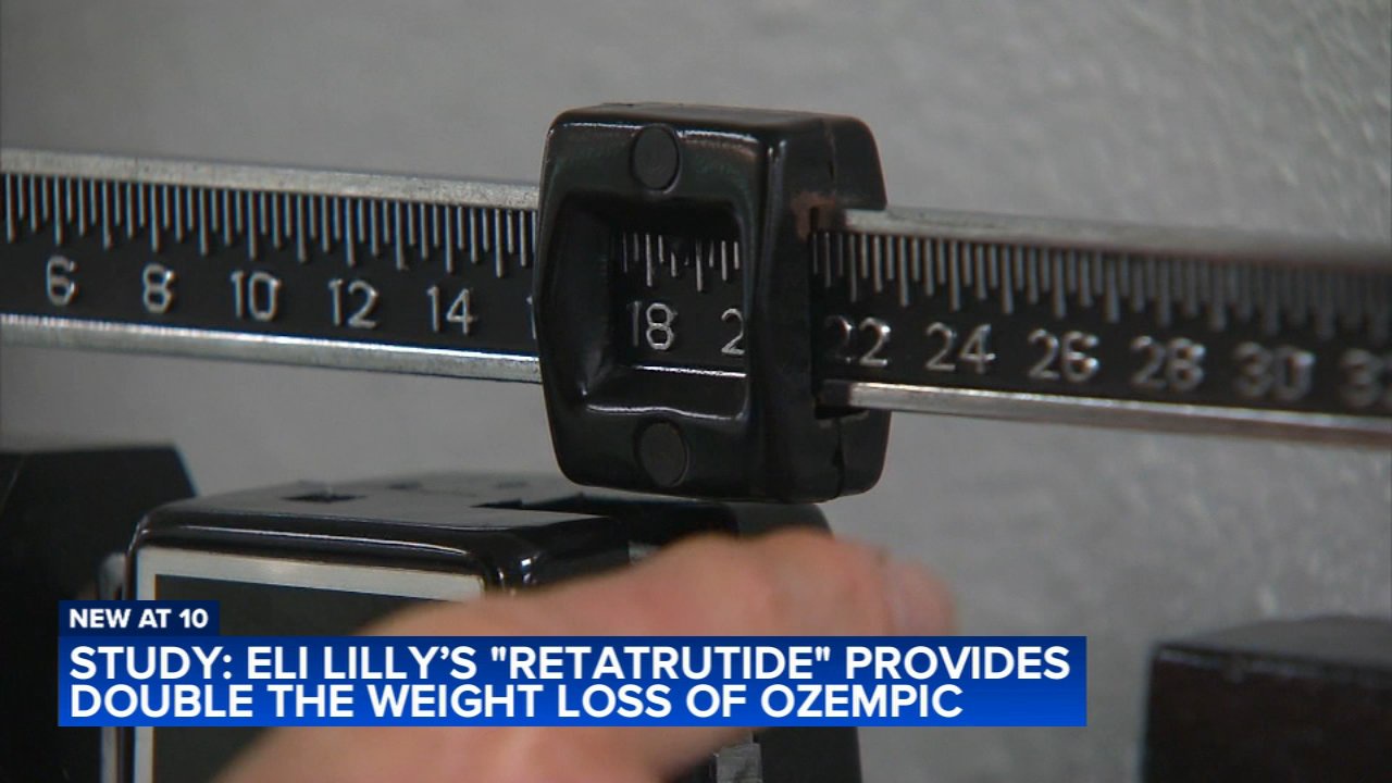New weight&nbsp;loss drug retatrutide provides double the weight loss of Ozempic, Lilly says
