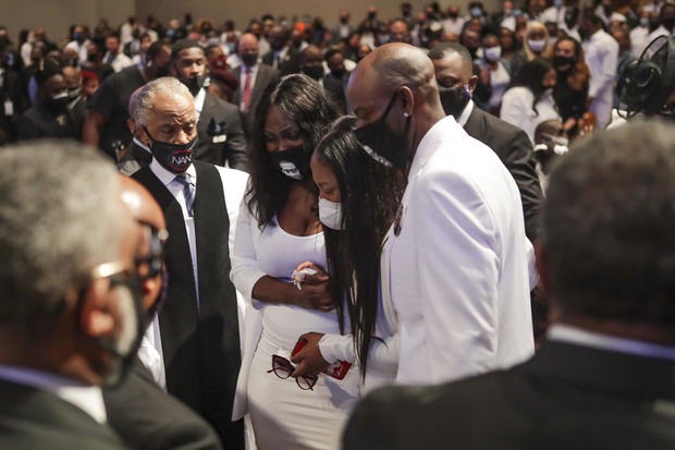 George Floyd to be laid next to his mom as his final funeral service in Houston begins (photos)