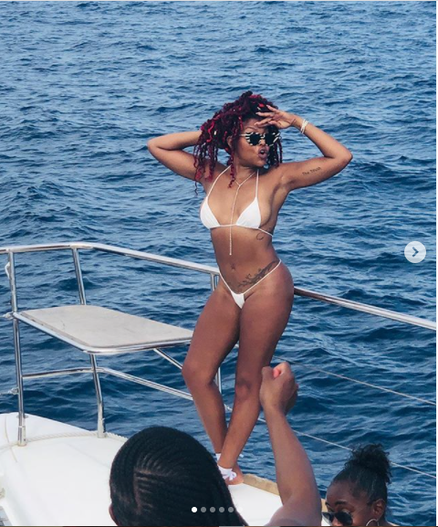 Bikini-clad Taraji P. Henson parties on a yacht as she celebrates her 50th birthday in Mexico (photos)