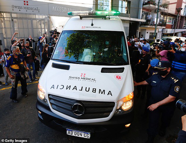 Diego Maradona released from hospital after successful surgery to remove a blood clot from his brain (photos)