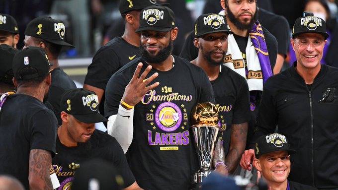 LeBron James won his 4th title with Lakers