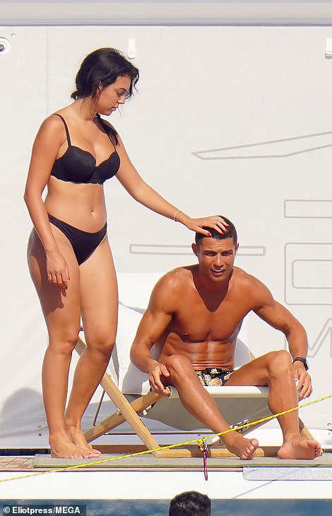 Cristiano Ronaldo And His Partner Georgina Rodriguez Soak Up The Sun Onboard Their £55m 