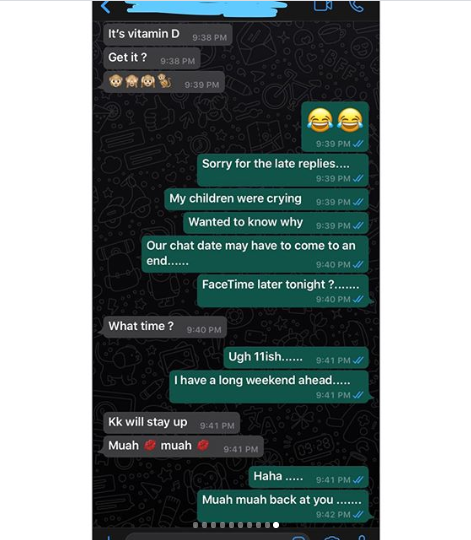 Pregnant wife shares shocking chat conversation between her husband and his gay lover who sent him his d!ck pic