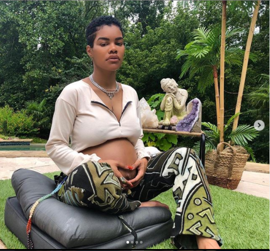 Pregnant Teyana Taylor flaunts her growing baby bump in new photos