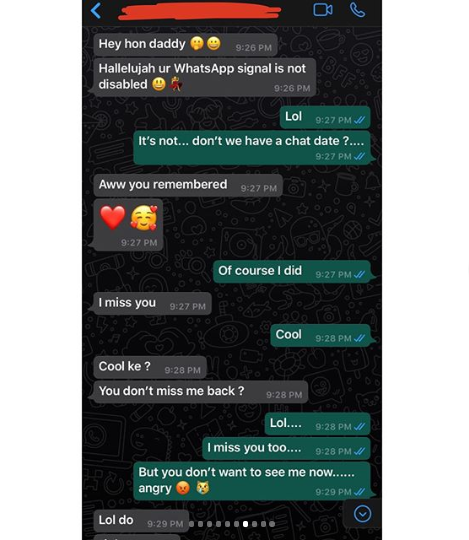 Pregnant wife shares shocking chat conversation between her husband and his gay lover who sent him his d!ck pic