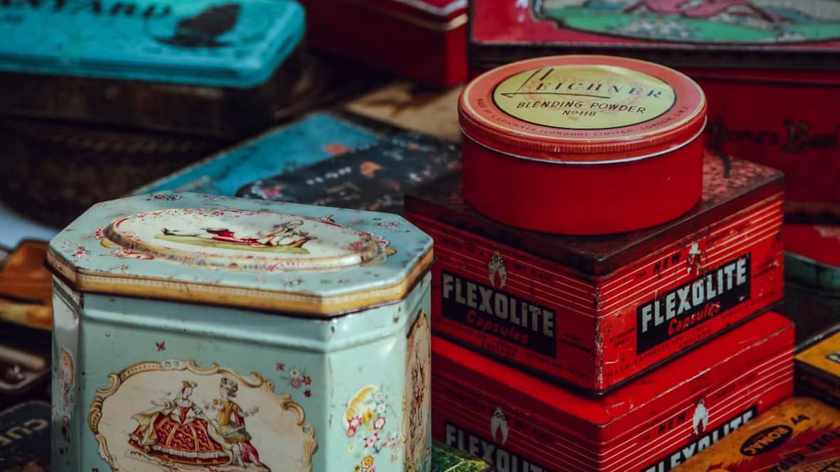 Unique Old Snack Tins Unsplash