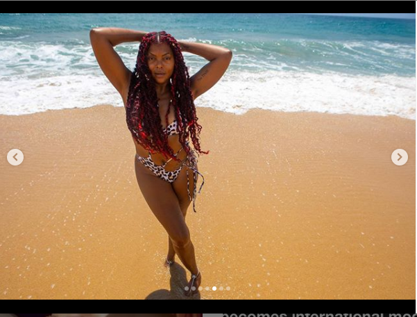 Actress, Taraji P. Henson flaunts her banging body in skimpy swimsuit (photos)