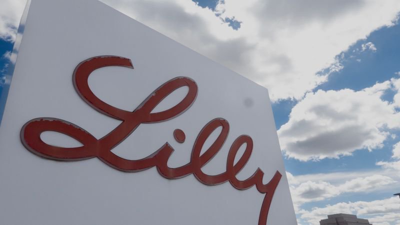 INDIANAPOLIS, INDIANA - MARCH 17: A sign with the company logo sits outside of the headquarters campus of Eli Lilly and Company on March 17, 2024 in Indianapolis, Indiana. Lilly, a pharmaceutical company, employs more than 12.000 people in Indianapolis and more than 42,000 worldwide. (Photo by Scott Olson/Getty Images)