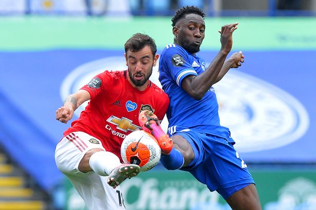 Ndidi challenges Bruno Fernandes 