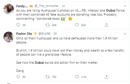 Nigerians praise Dubai police following the release of the video of Hushpuppi?s arrest alongside others 