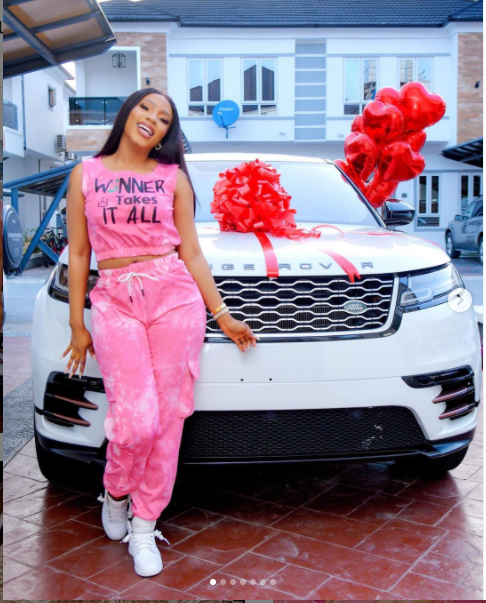 Mercy Eke buys herself?a Range Rover Velar?as birthday gift as she turns 27 (photos)?