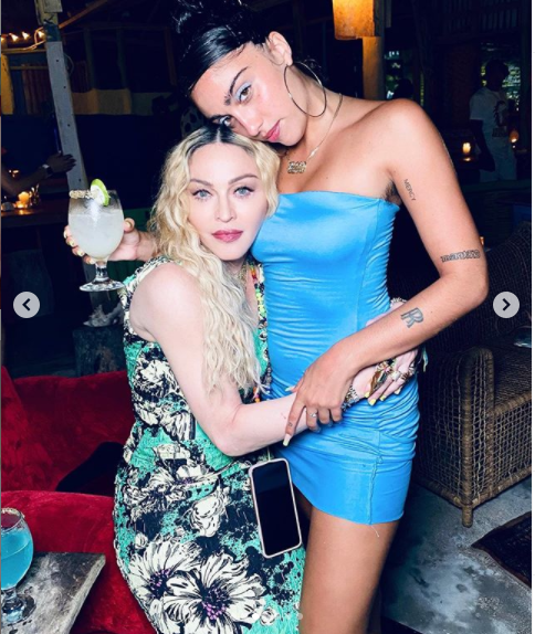 Madonna celebrates 62nd Birthday?with a tray of marijuana as she parties with her kids?and beau Ahlamalik Williams in Jamaica (Photos)