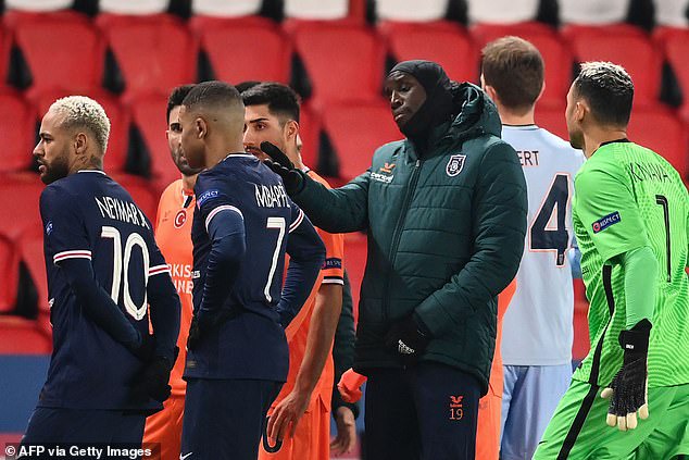 PSG and Istanbul Basaksehir players walk off during Champions League clash amid allegations of racism towards Turkish side