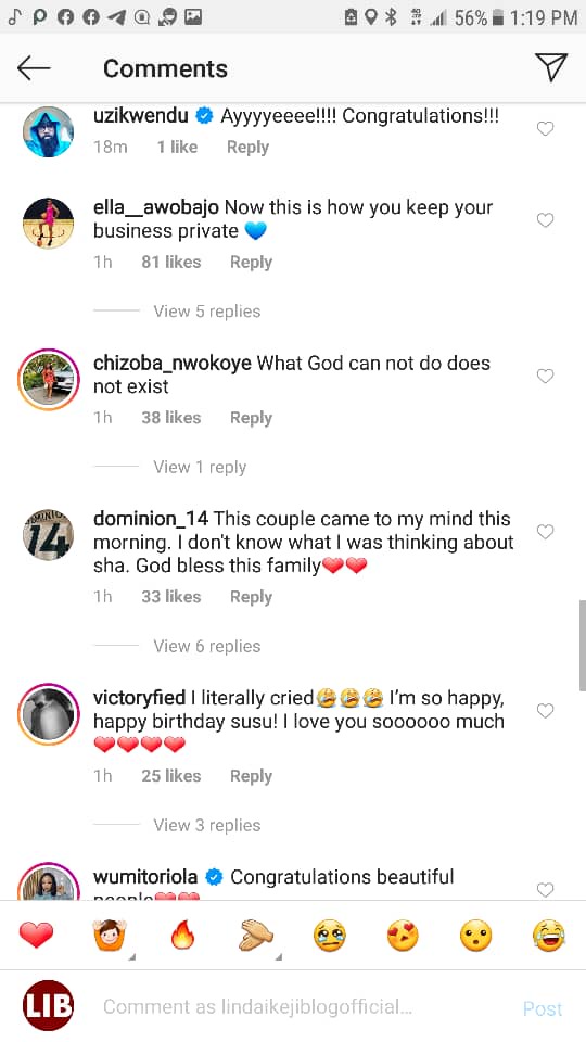 Ebuka, Toke Makinwa, Mo Abudu, others congratulate Banky W and Adesua Etomi on the birth of their first child