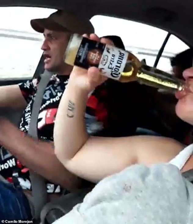 'I drive better when I drink' - Driver drinks from a bottle on Facebook Live moment before crashing into a pickup truck and killing 3 people including his girlfriend (photos/video)