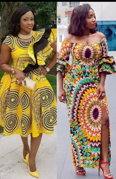 Ankara Short Gown Styles for 2020/2021 (Flare and pencil gowns)