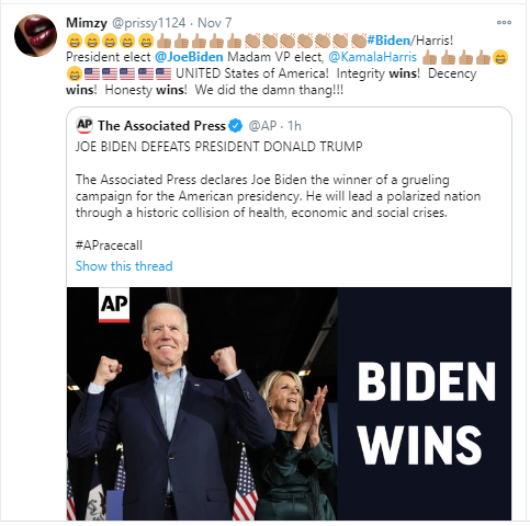  Joe Biden?s triumph in tweets: Obama, the Clintons, Jimmy Carter and others congratulate the 46th President of the United States