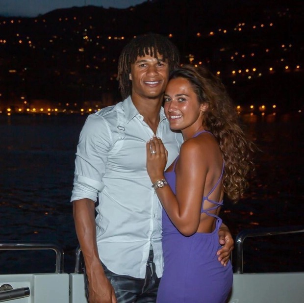 Manchester City-bound, Nathan Ake proposes to his stunning girlfriend Kaylee Ramman while on holiday in France (photos)