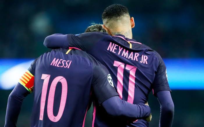 Lionel Messi and Neymar Jr.