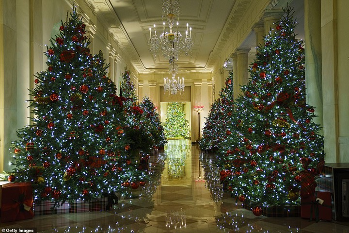 Melania Trump unveils White House Christmas decorations for the last time as US first lady (Photos/Video)