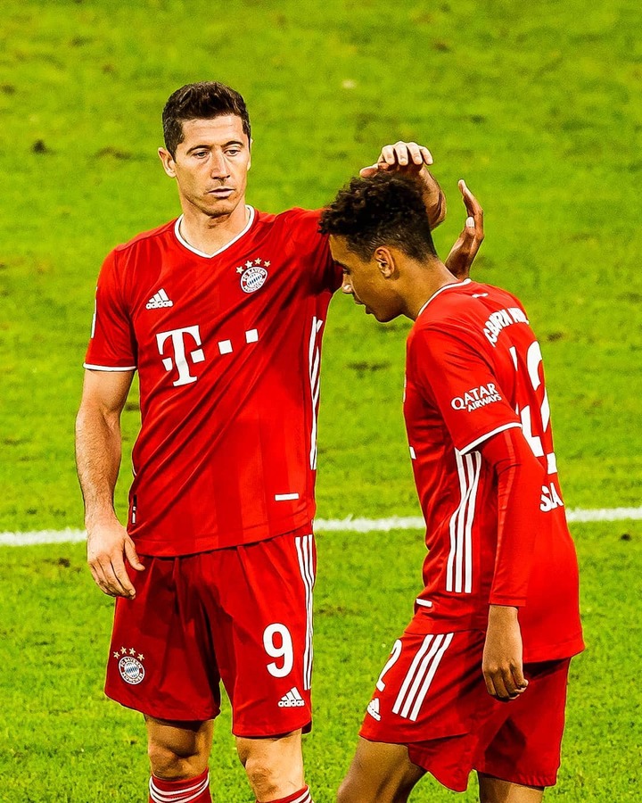 Lewandowski assisted Musiala to score his first Bundesliga goal.