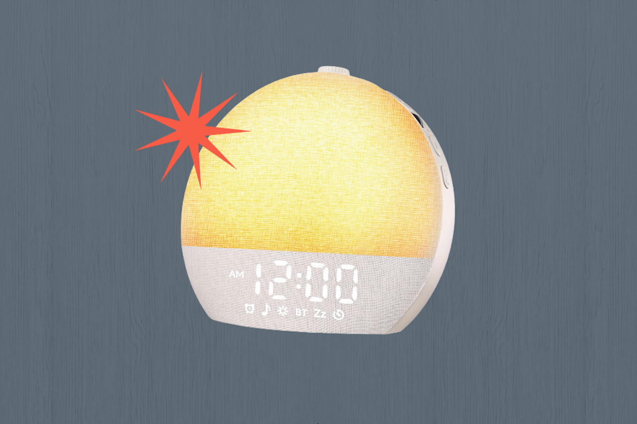 The best sleep essentials to prepare for daylight saving time ending include this sunrise alarm clock.