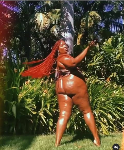 Lizzo flaunts her curves in new bikini photos as she keeps promoting body positivity