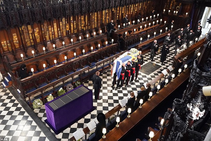 Prince Philip's funeral at St George's Chapel