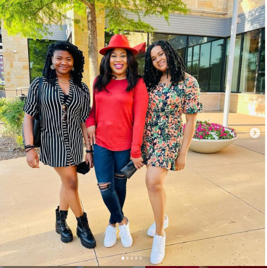 Actress Stella Damasus shares lovely photos with her grown-up daughters