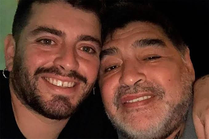 Diego Maradona Snr and Jr