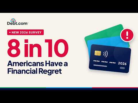 What do Americans wish they’d done differently with their money? Debt.com’s 2026 Financial Regret Survey finds nearly 8 in 10 U.S. adults have at least one financial regret—with retirement savings, credit card spending and emergency funds topping the list.
        Howard Dvorkin, CPA, and chairman of Debt.com, breaks down the findings and explains how people are relying on credit cards to absorb rising costs. 