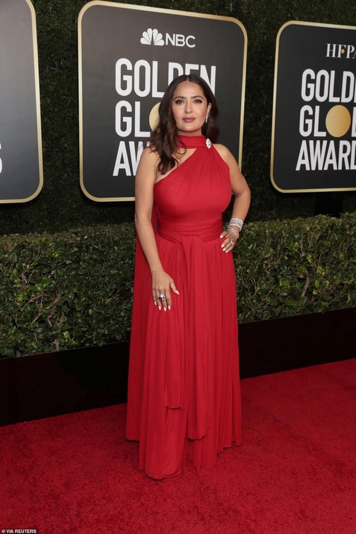 See how some stars dressed for the 2021 Golden Globes Awards