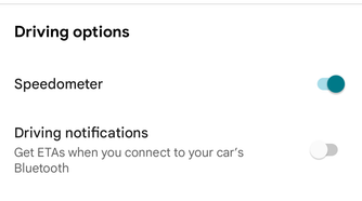 Glanceable directions settings in Google Maps for Android
