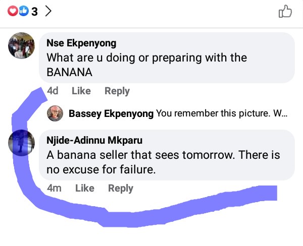 Banana seller that calms down