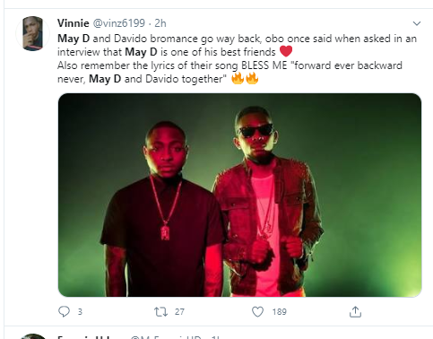  Davido signs May D to his DMW label