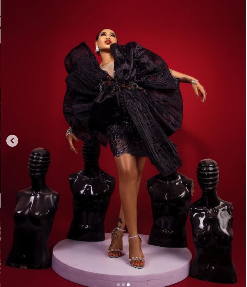 Fashion entrepreneur, Toyin Lawani poses topless as she releases stylish photos to celebrate her 39th birthday