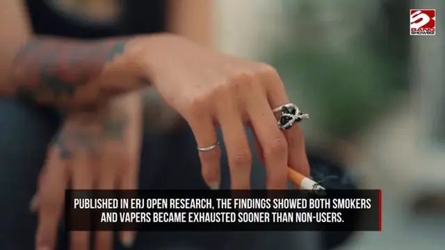 Vaping is just as bad for fitness as smoking cigarettes