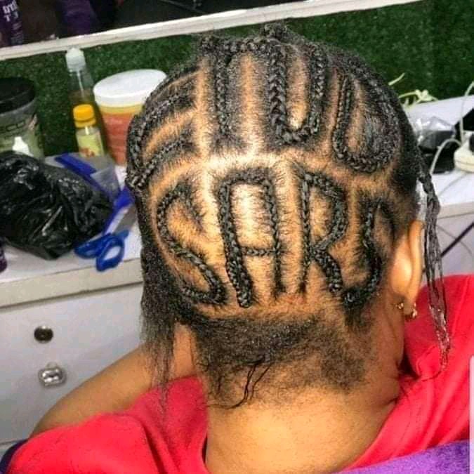 Recommended lady's hairstyle for the End SARS movement