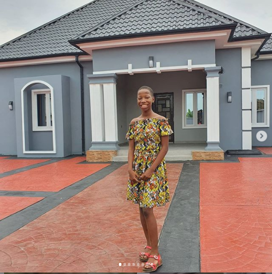 Emmanuella, our kid comedian unveils the new house she built for her mum (photos)