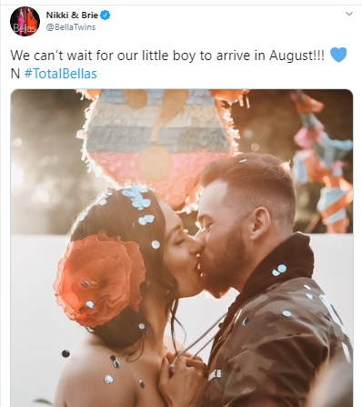 WWE star, Nikki Bella confirms she is having a baby boy with her partner, Artem Chigvinstev (Photos/Video)