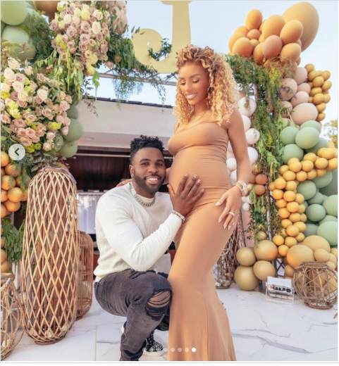 Singer, Jason Derulo and pregnant girlfriend?Jena Frumes?share photos from their baby shower