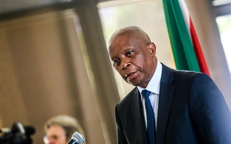 Heman Mashaba announces his resignation as Johannesburg Mayor on 21 October. Picture: Kayleen Morgan/EWN