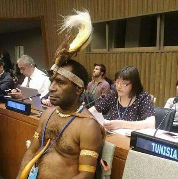 Man From Papua New Guinea Who Attended 2017 Un Conference